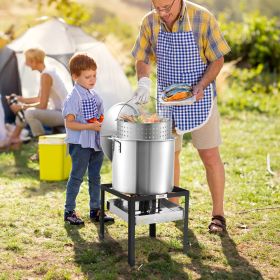 60 Qt Seafood Boiling Kit With Strainer Outdoor Crab Crawfish Cooking Pot