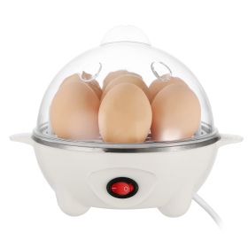 1Pc Electric Egg Cooker 7-Capacity Hard-Boiled Egg Maker With Auto-Off Measuring Cup For Hard Boiled Steamed Vegetables Seafood Dumplings