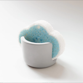 Diatom Mud Sponge Rack Kitchen & Bathroom Sink Caddy For Sponges Scrubbers